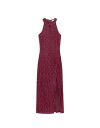 Qipao DRESS Mermaid Fabric Halter Neck Cheongsam Maxi Midi Dress
